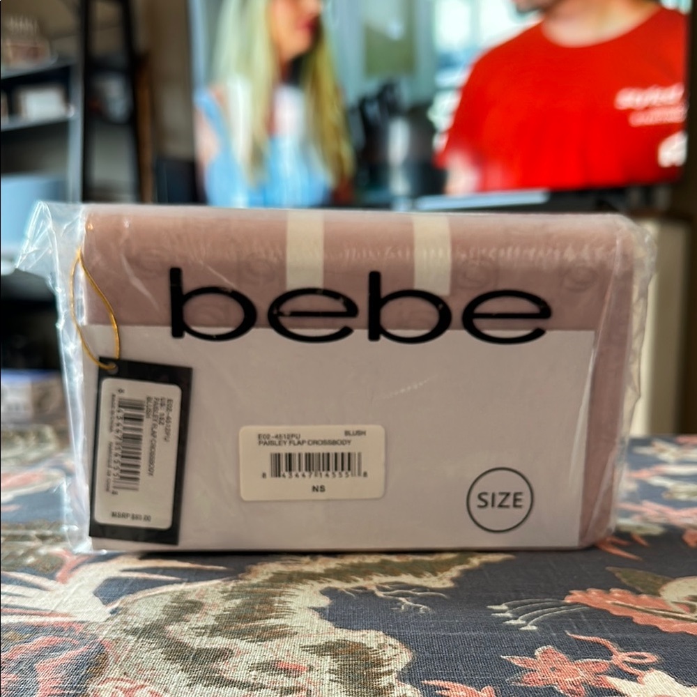 Bebe Paisley Flap Crossbody Blush Crossbody NWT